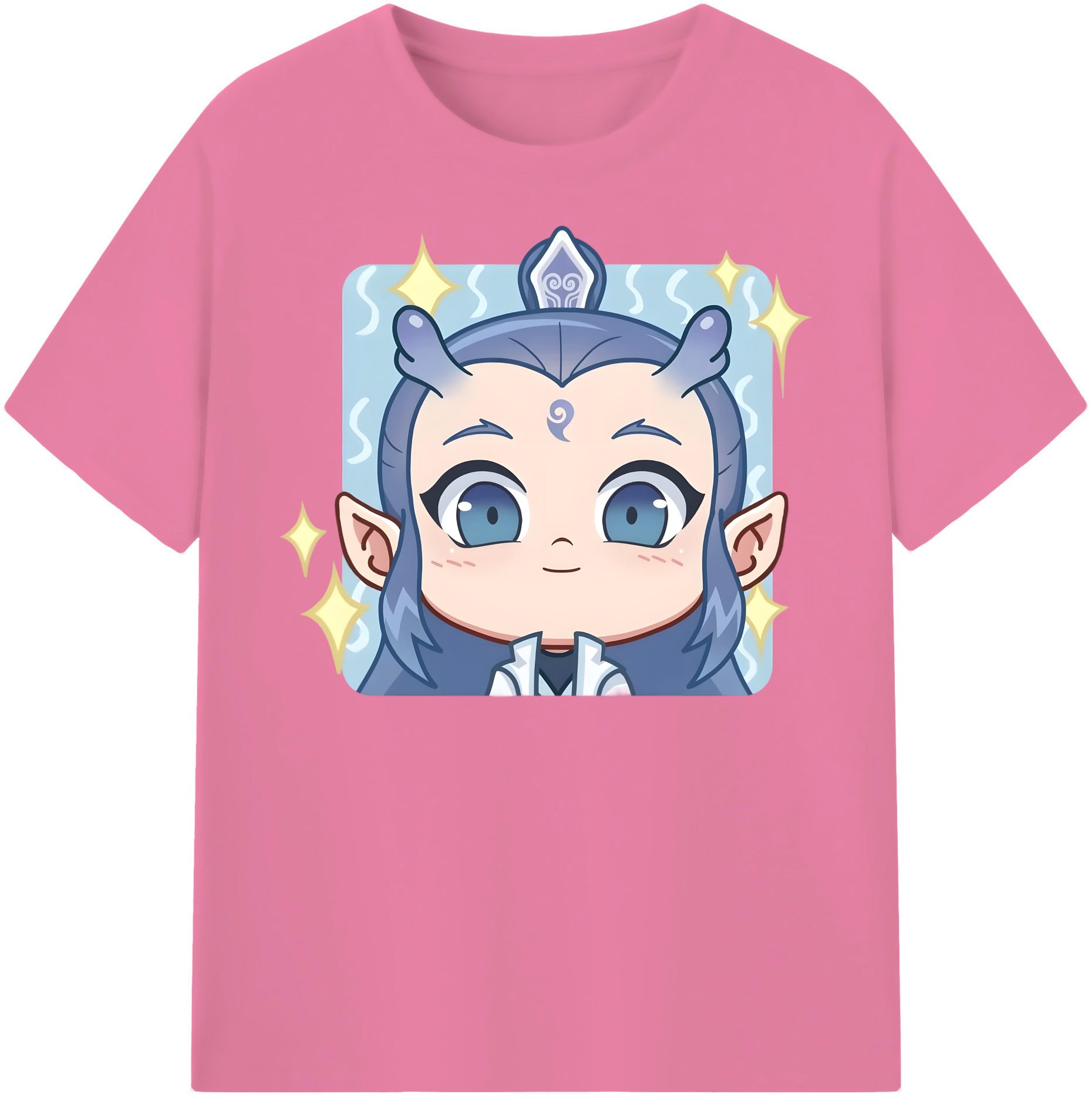 （画像用） Ne Zha 2 ナタ 魔童の大暴れ 綿100％半袖Tシャツ（フロントプリント）